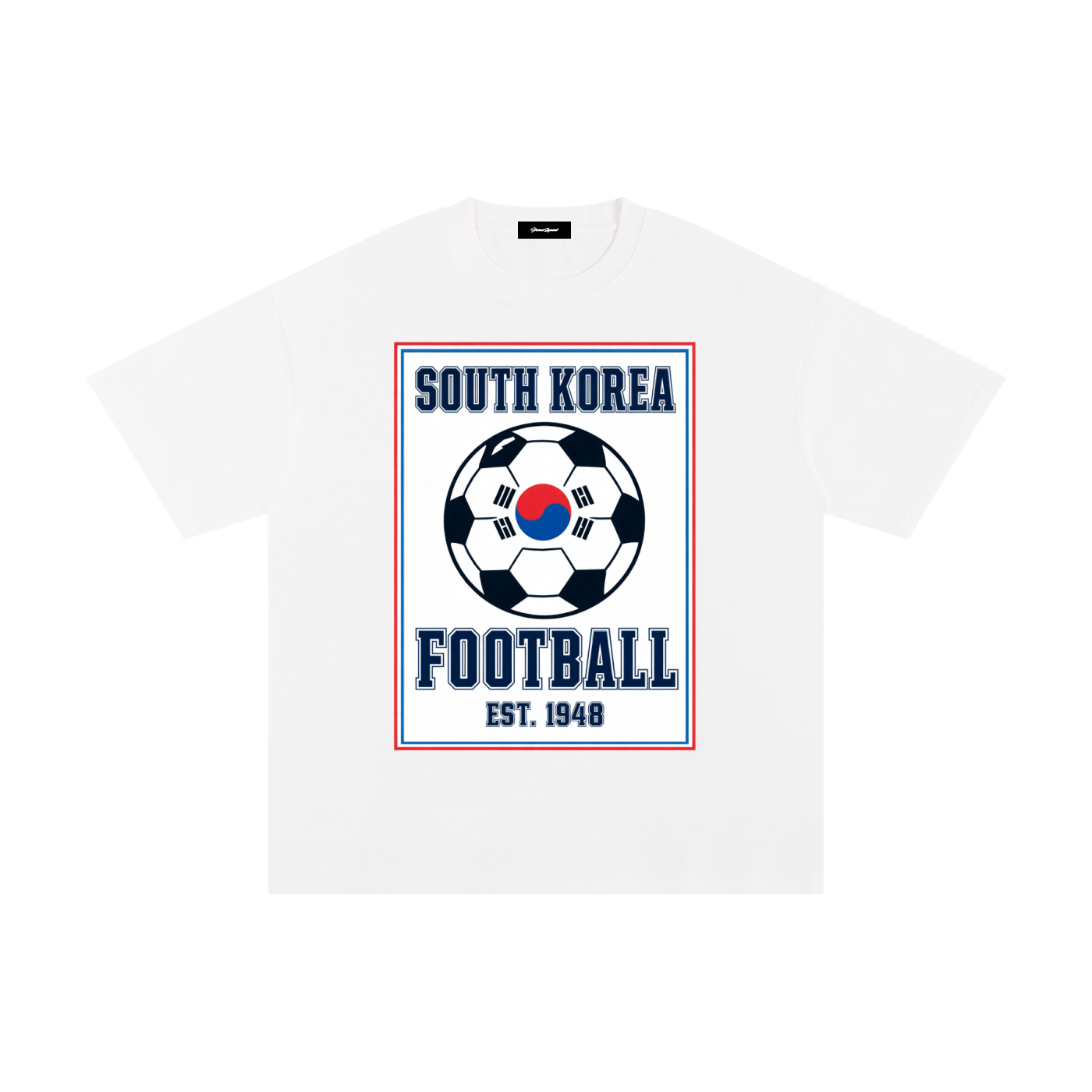 retro south korea football tee
