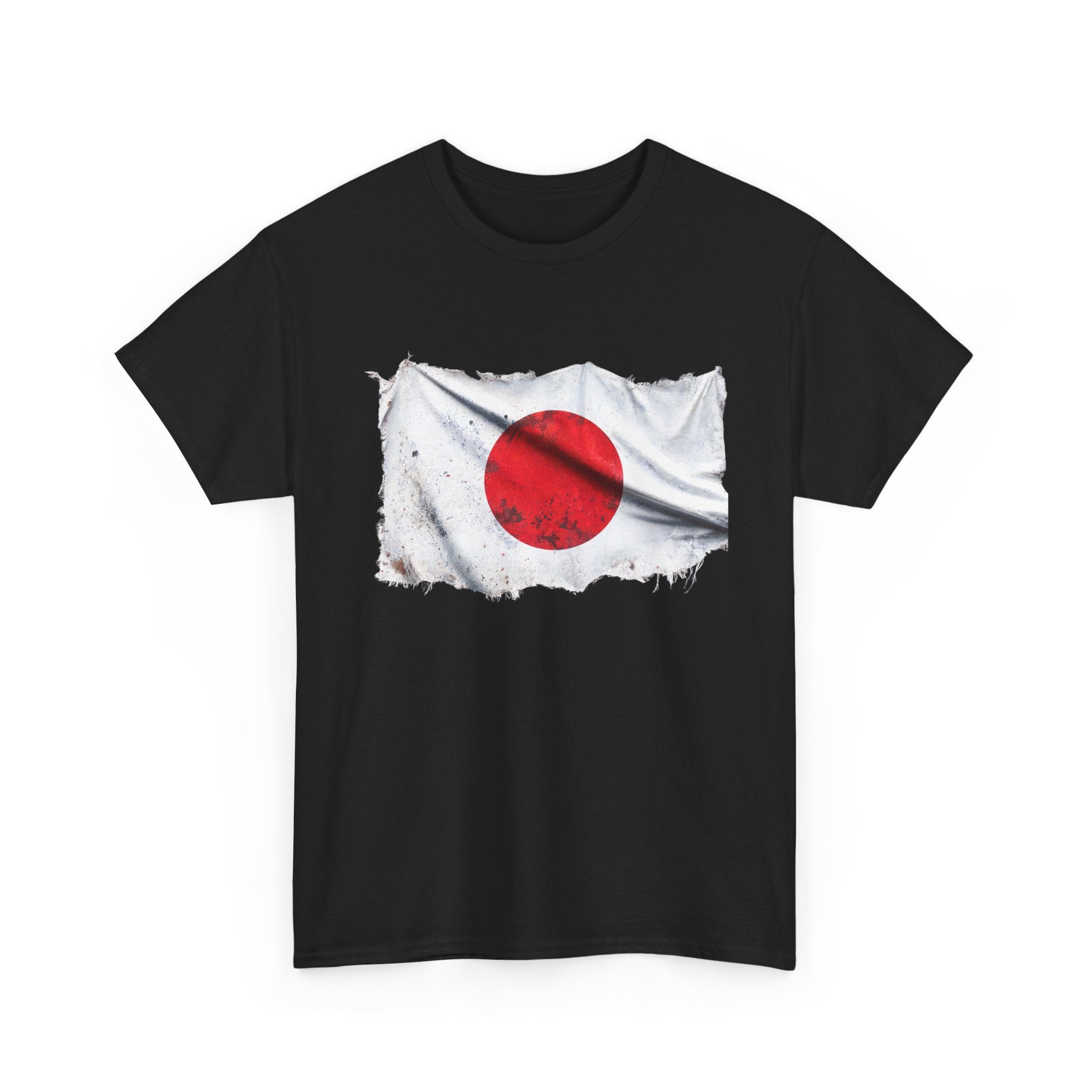 Distressed Japan Flag Tee | Japan Graphic Cotton T-Shirt