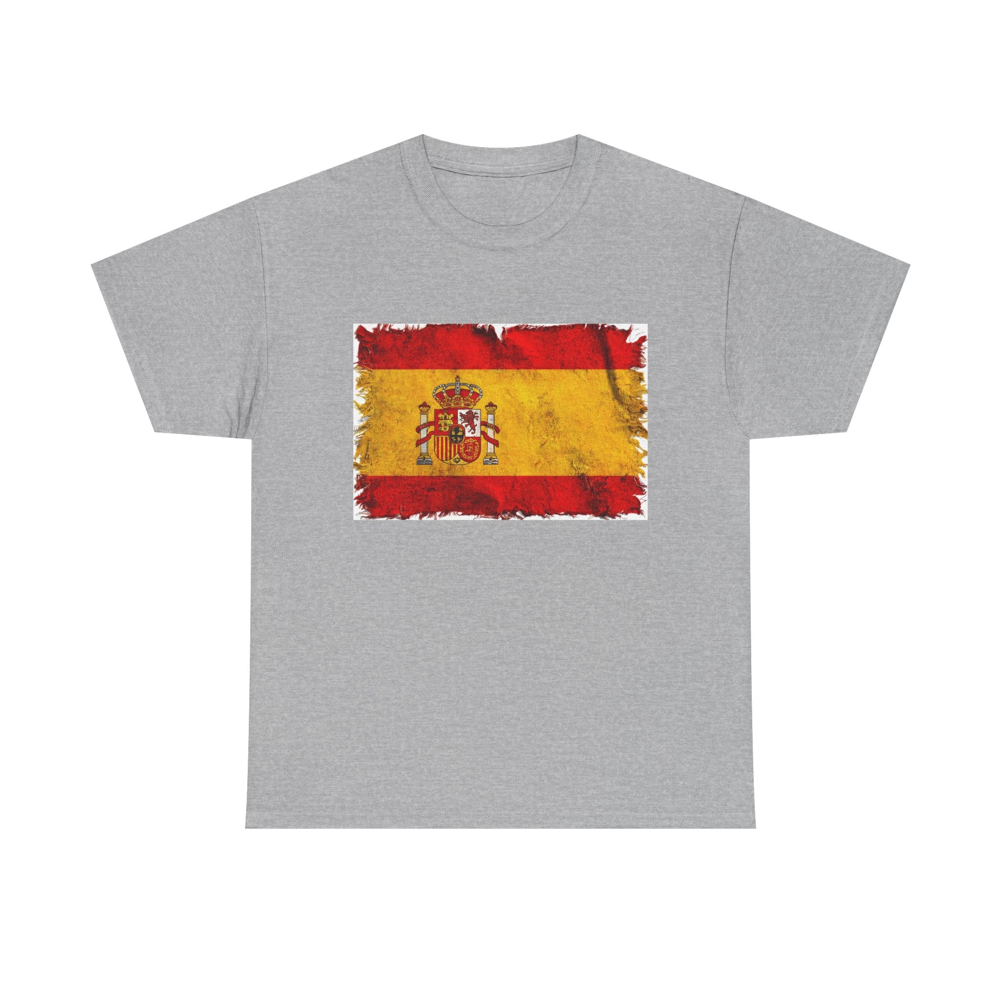 Distressed Spain Flag Tee | Spain Graphic Cotton T-Shirt