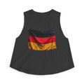 German Flag Women's Crop Top — Vintage Distressed Deutschland Tank