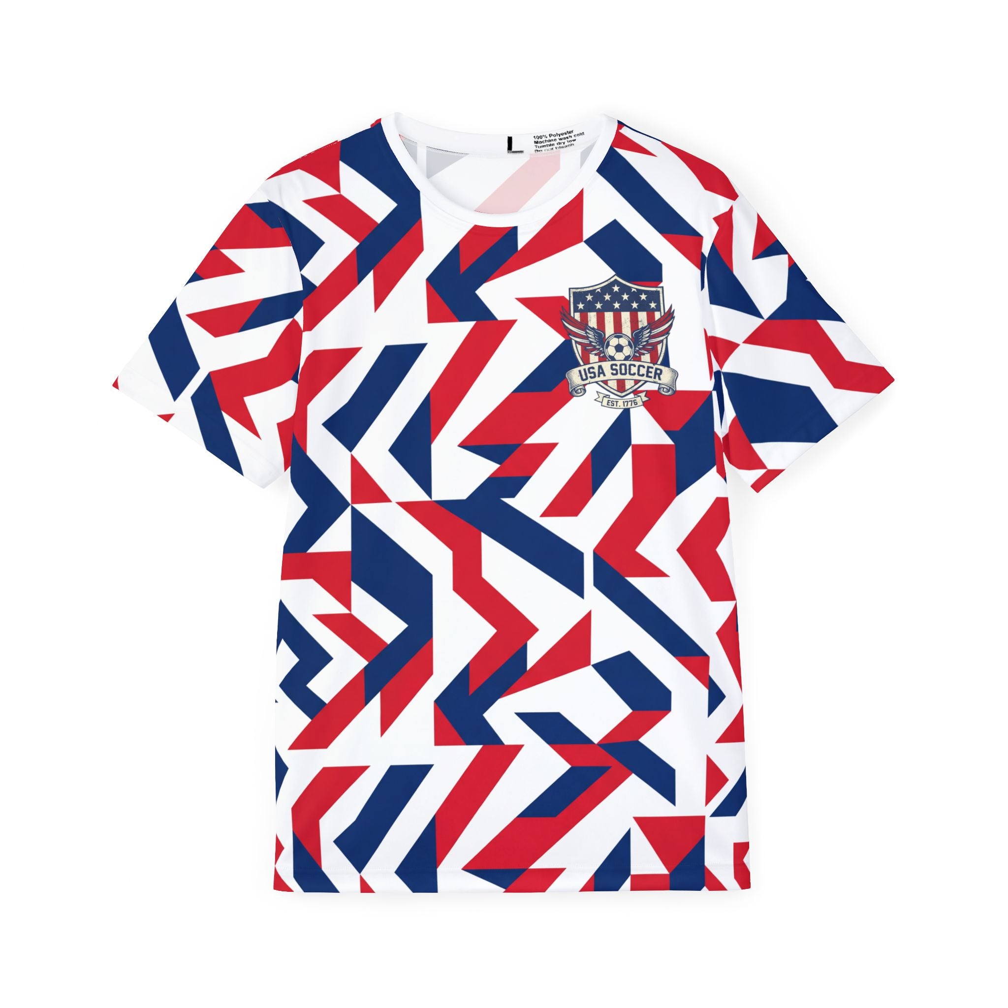 Patriotic USA Geometric Men's Jersey | All-Over Print
