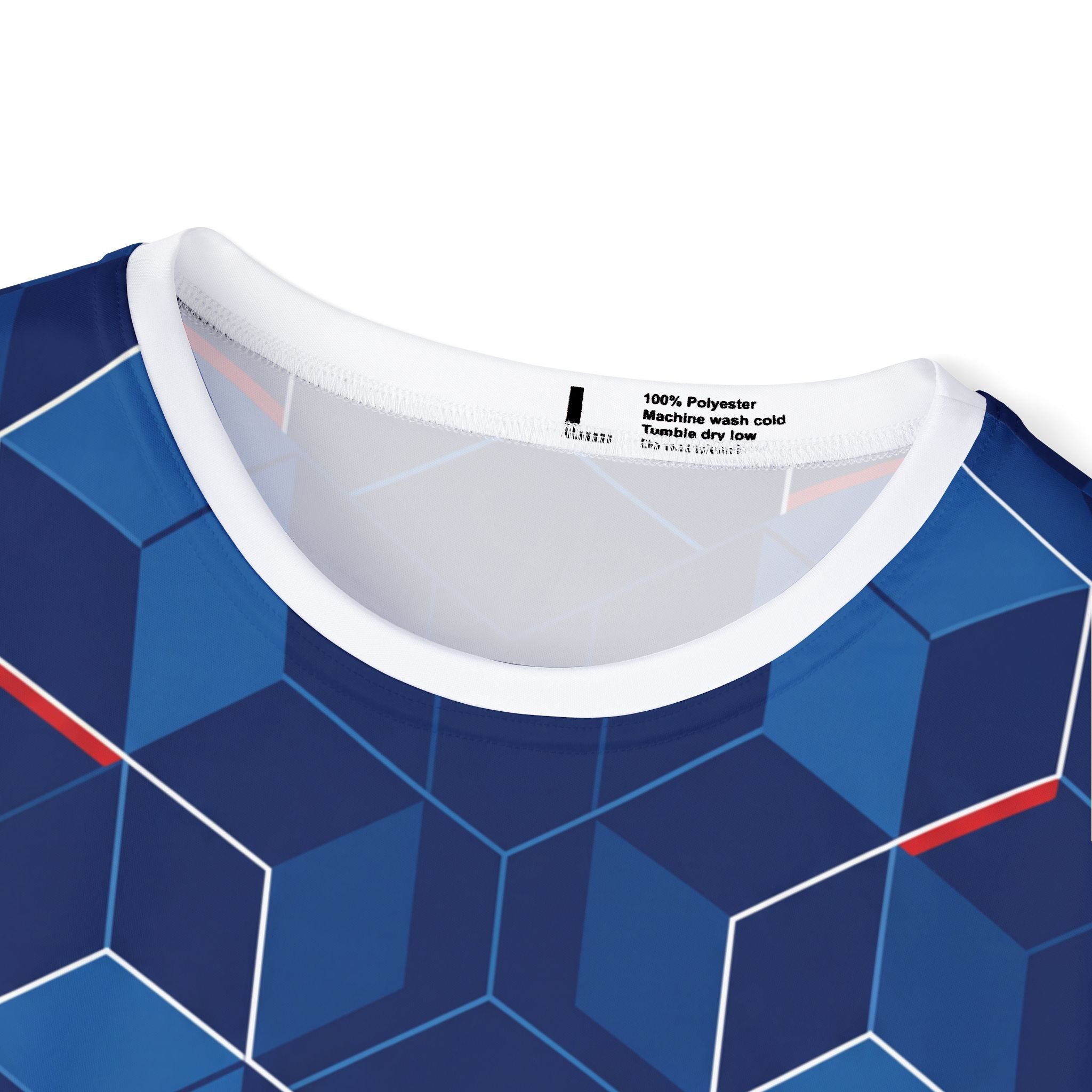 France Geometric Hex Pattern Jersey | Sports Shirt