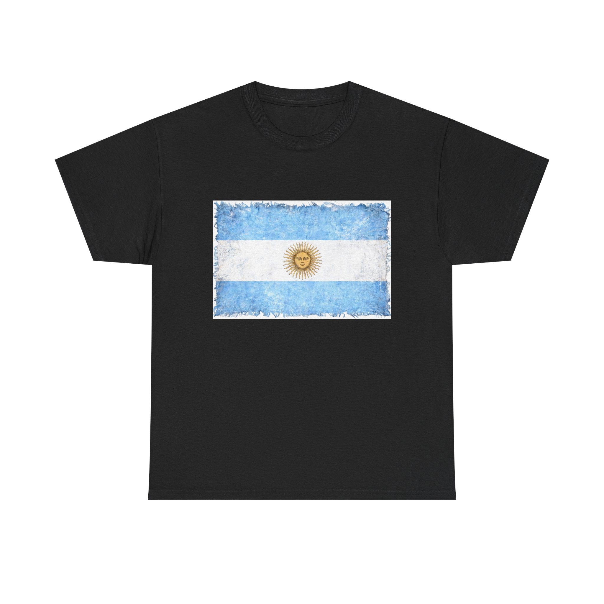 Distressed Argentina Flag Tee | Argentina Graphic Cotton T-Shirt