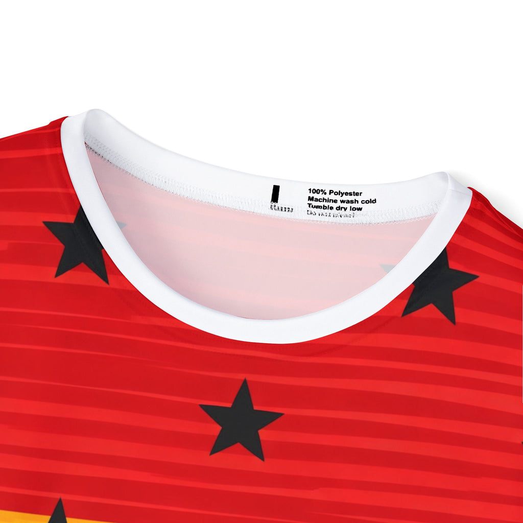 Ghana Red Yellow Green Star Stripe Jersey | Sports Jersey