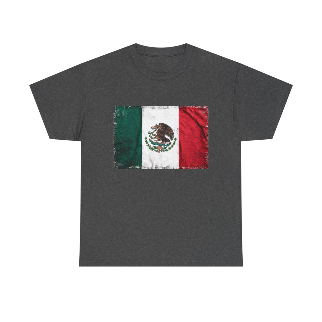 Distressed Mexico Flag Tee | Mexico Graphic Cotton T-Shirt