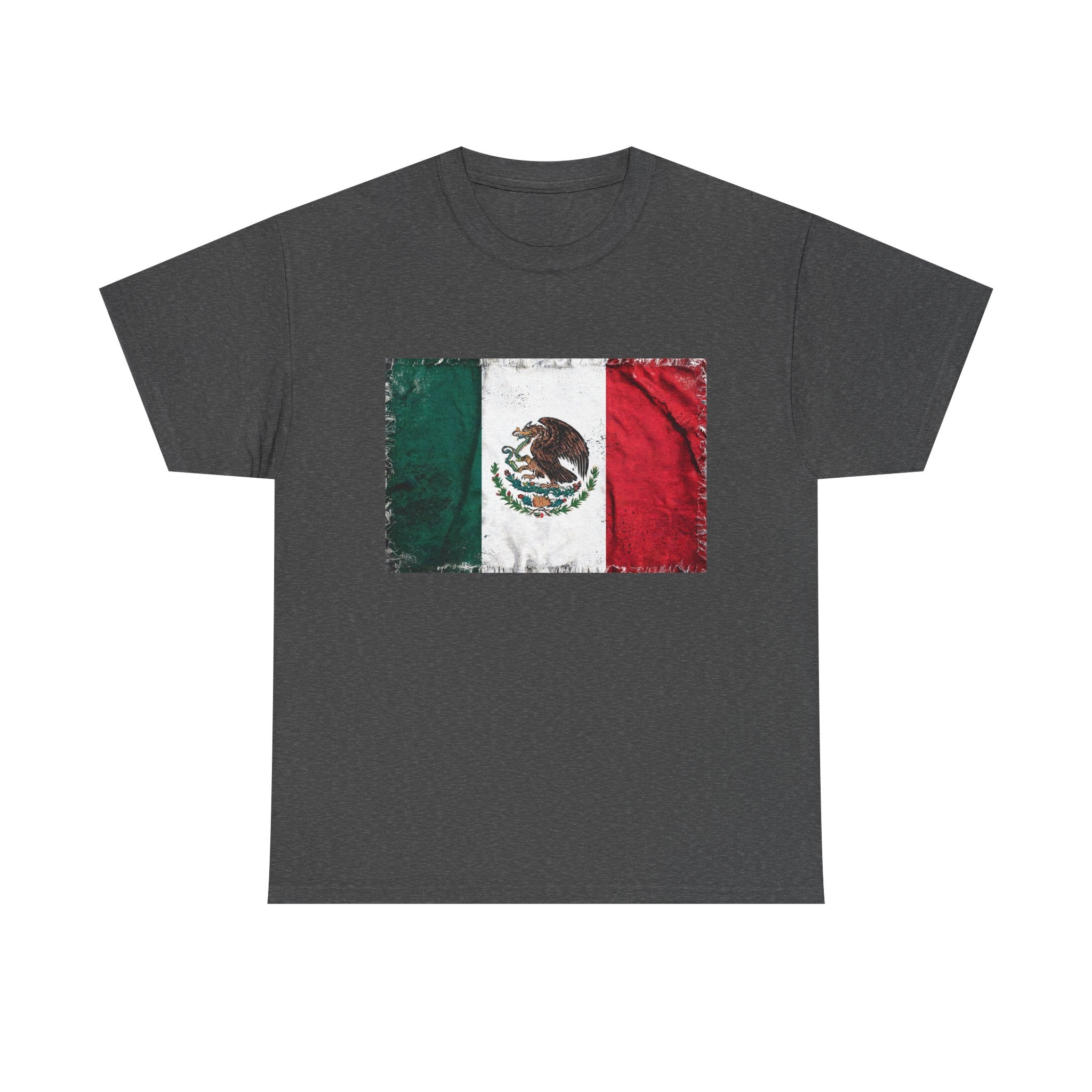 Distressed Mexico Flag Tee | Mexico Graphic Cotton T-Shirt