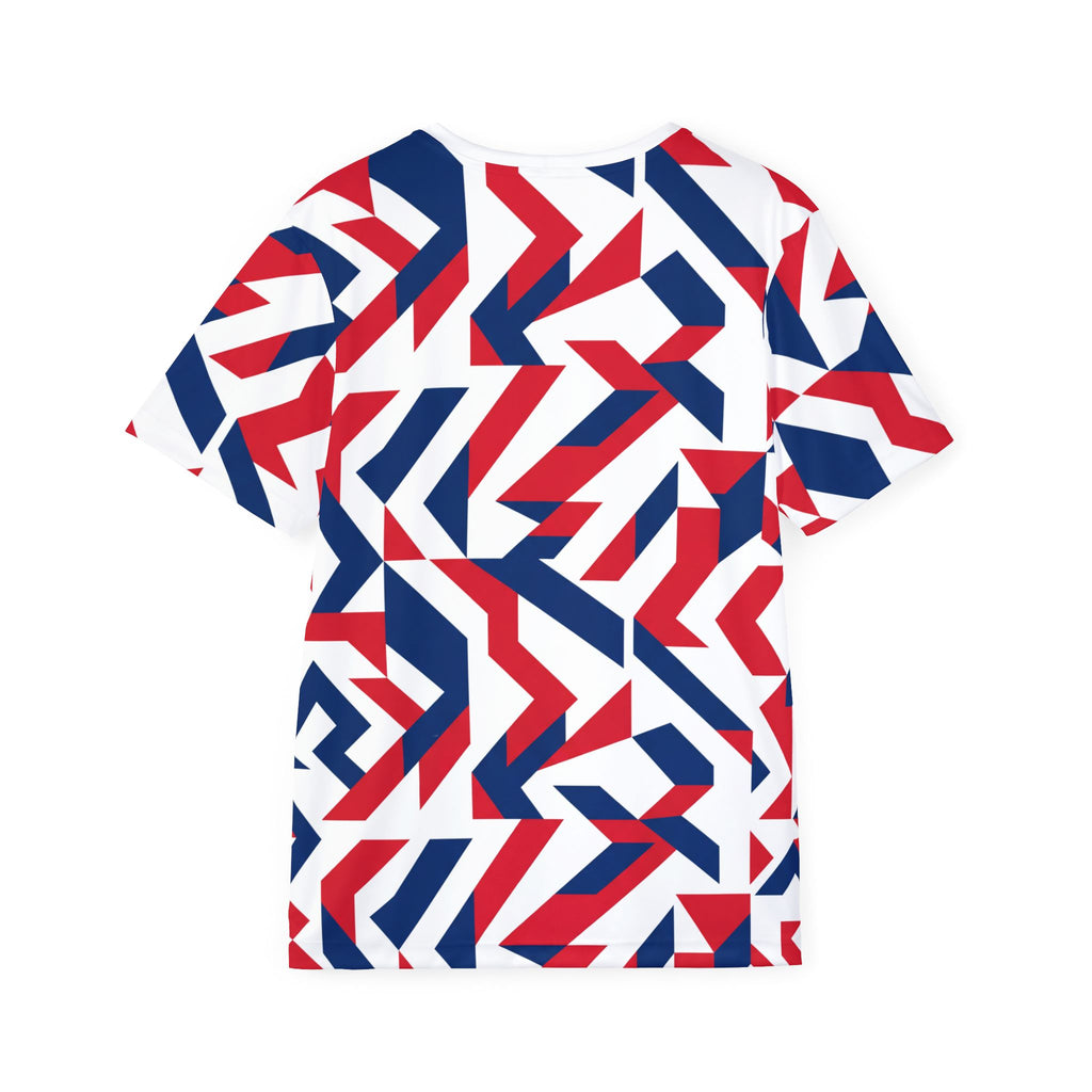 Patriotic USA Geometric Men's Jersey | All-Over Print