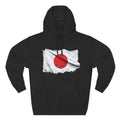 Distressed Japan Flag Pullover Hoodie | Japan Graphic Fleece Hoodie