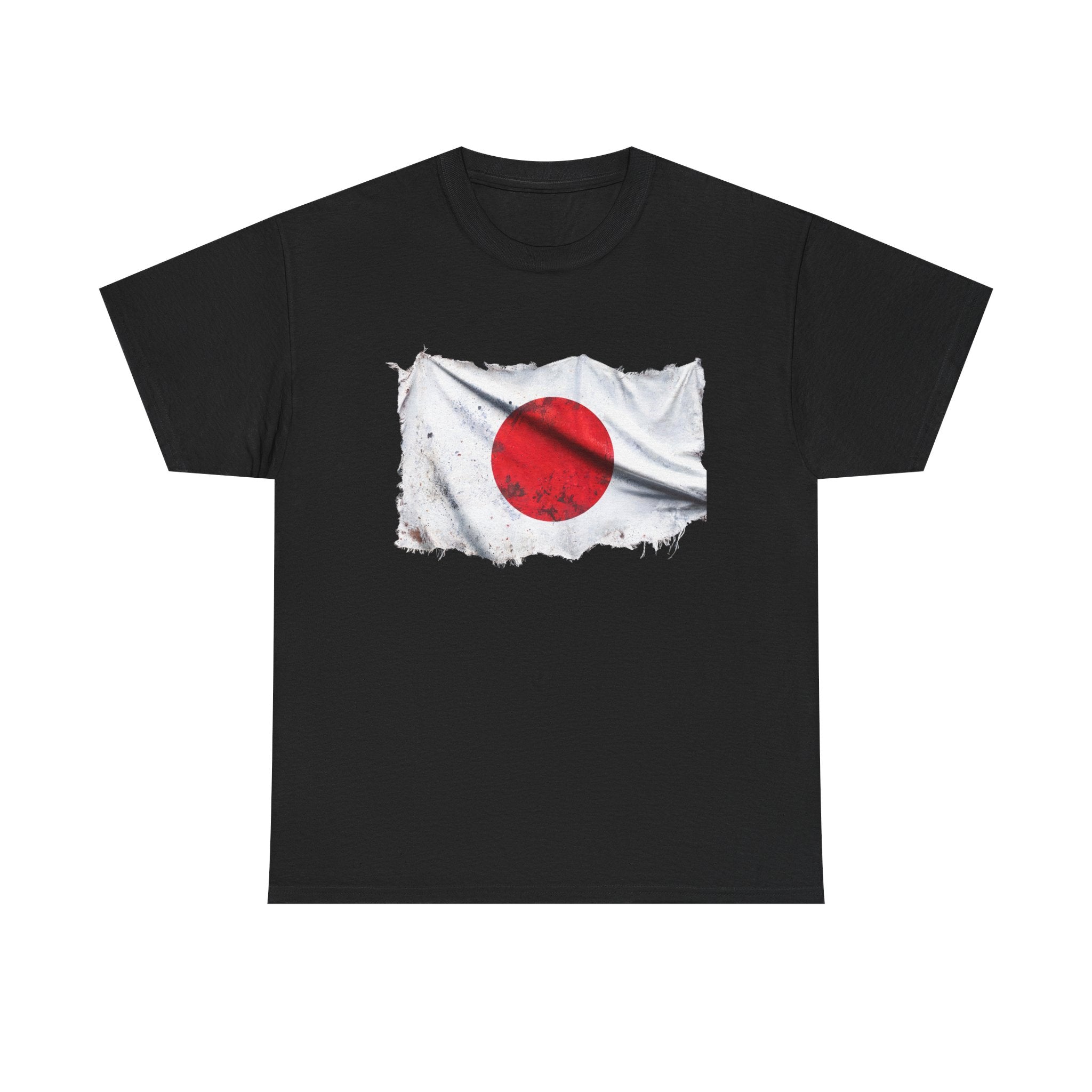 Distressed Japan Flag Tee | Japan Graphic Cotton T-Shirt