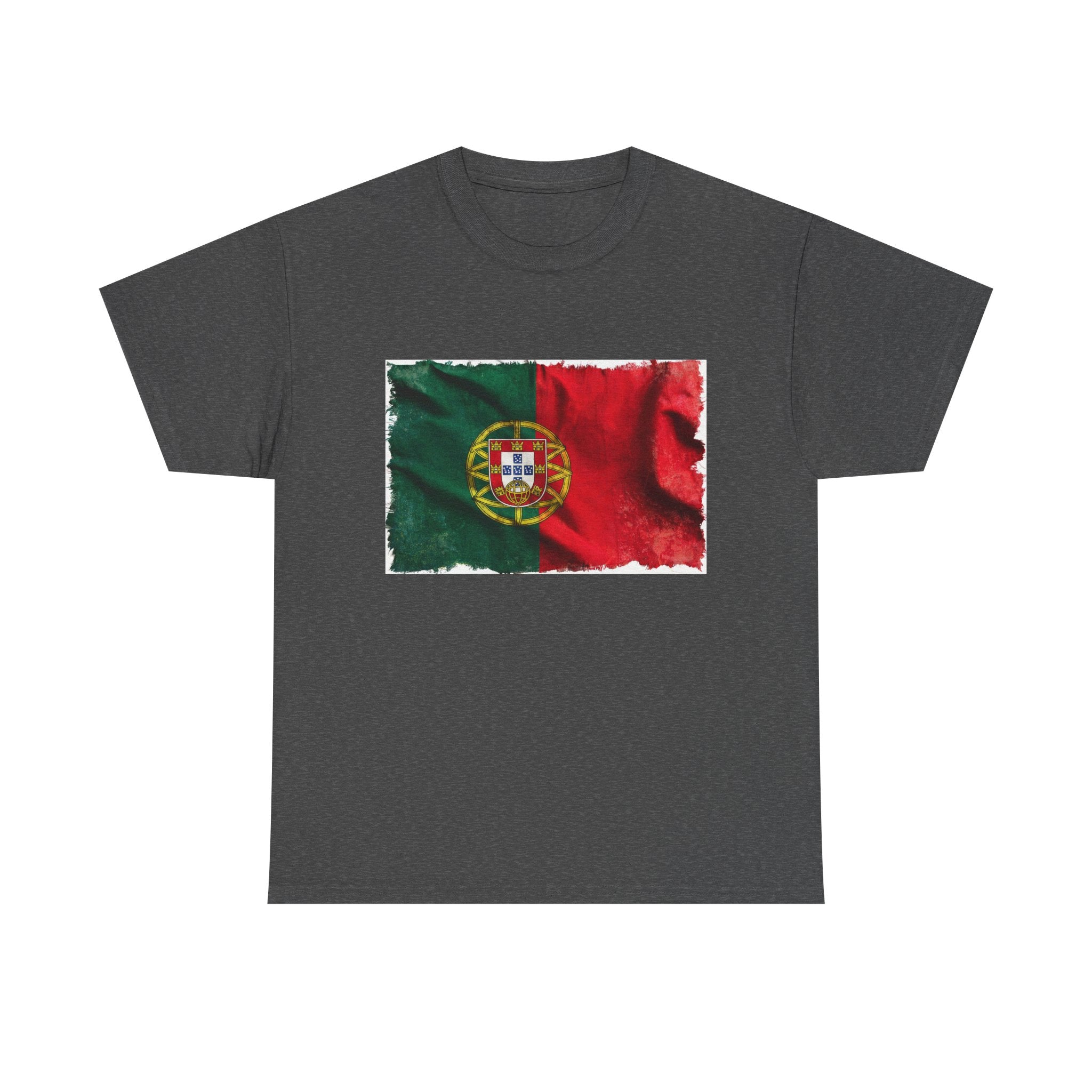 Distressed Portugal Flag Tee | Portugal Graphic Cotton T-Shirt