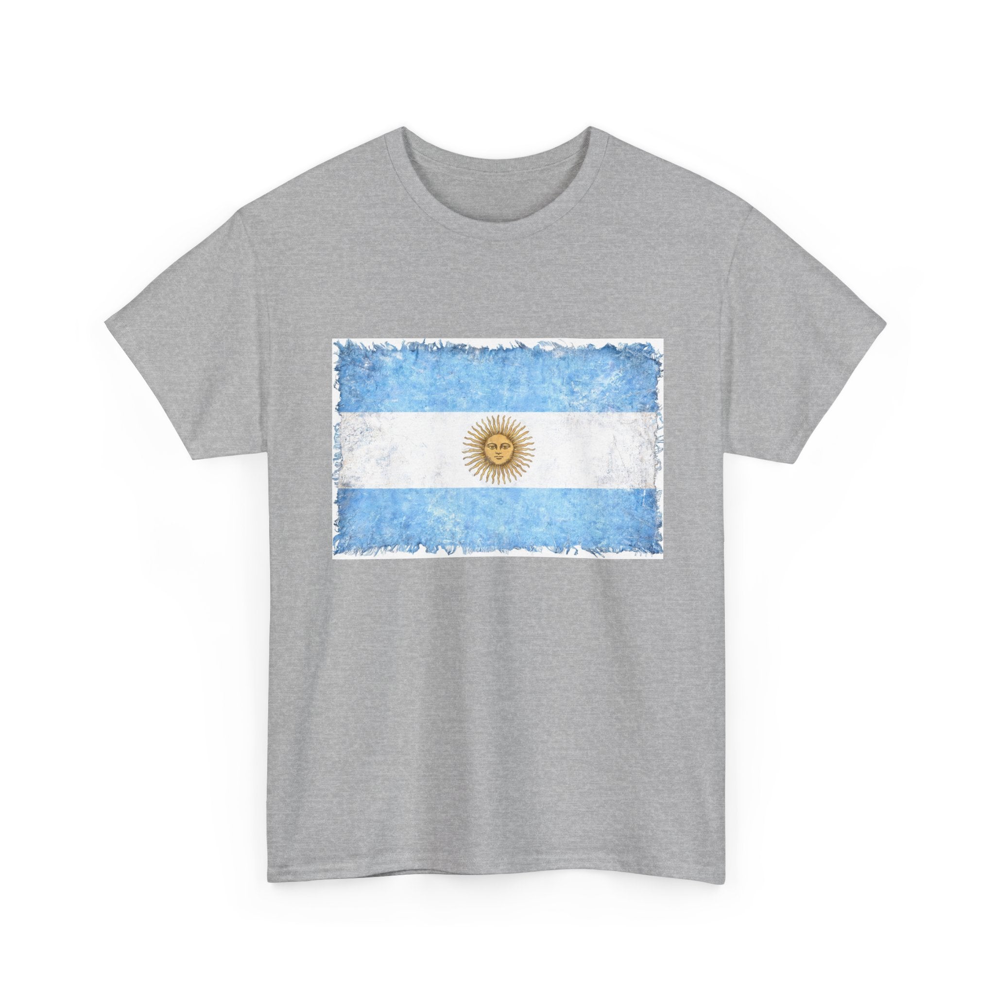 Distressed Argentina Flag Tee | Argentina Graphic Cotton T-Shirt