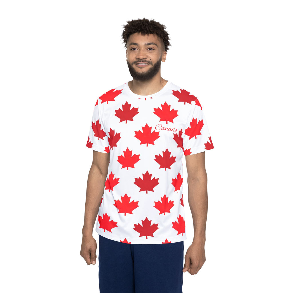 Maple Leaf Pattern Canada Jersey | Canadian Flag All-Over Print