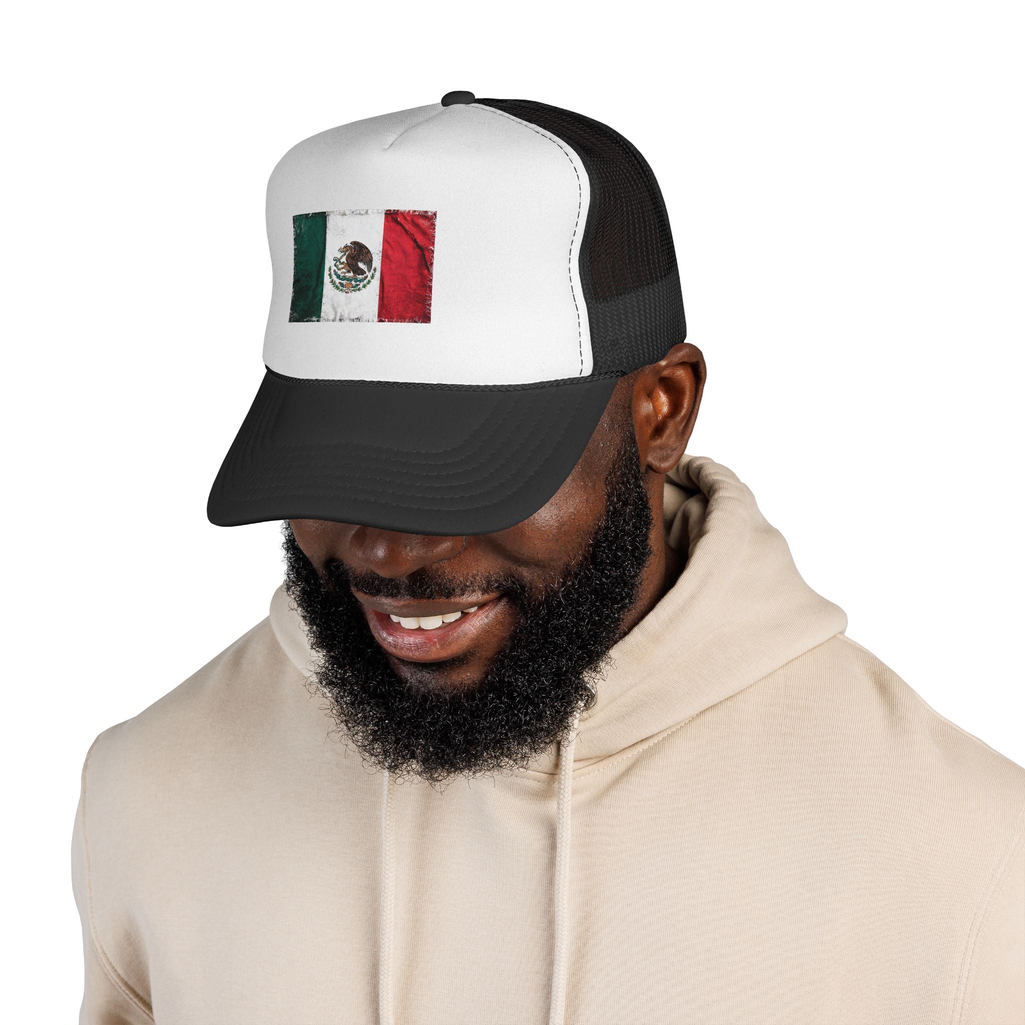 Mexican Flag Trucker Cap – Distressed Mexico Pride Mesh Hat