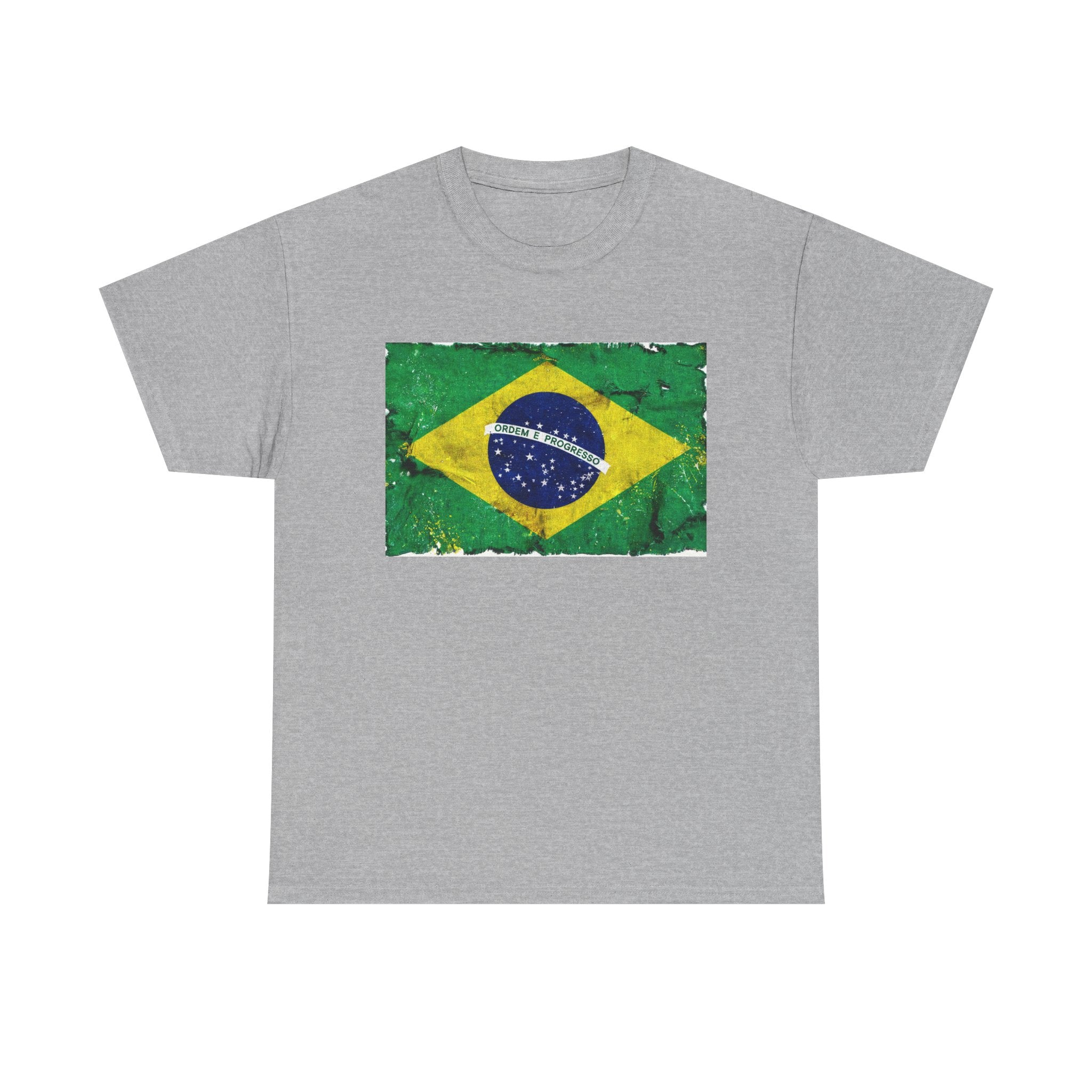 Distressed Brazil Flag Tee | Brazil Graphic Cotton T-Shirt