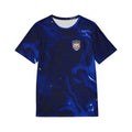 Blue Marble Swirl Men's Jersey | All-Over Print Sports Shirt