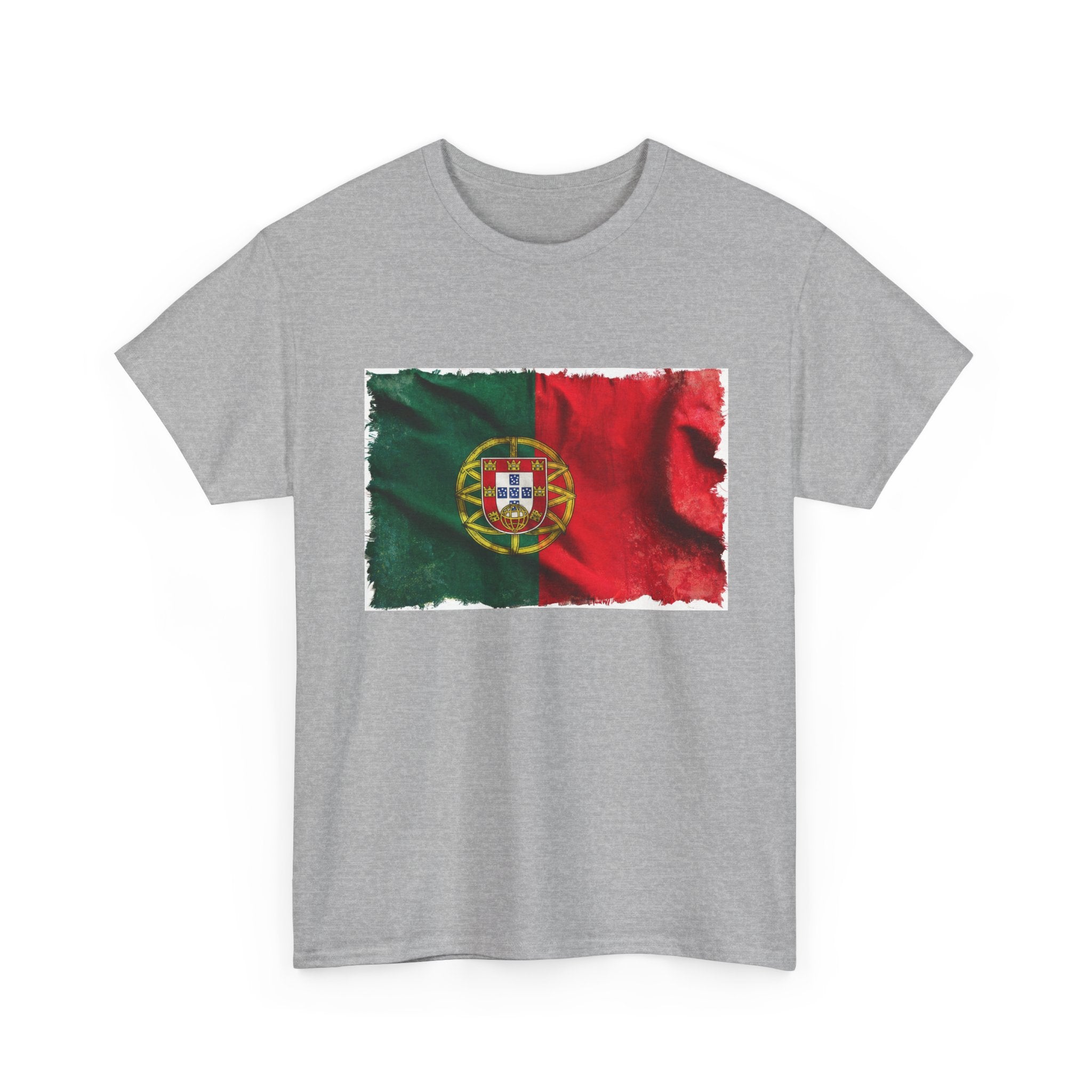 Distressed Portugal Flag Tee | Portugal Graphic Cotton T-Shirt