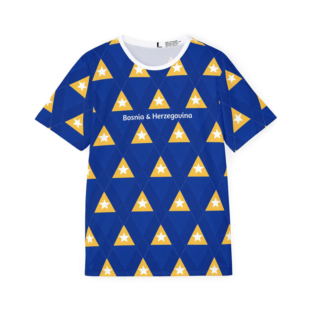 Bosnia & Herzegovina Triangle Pattern Sports Jersey