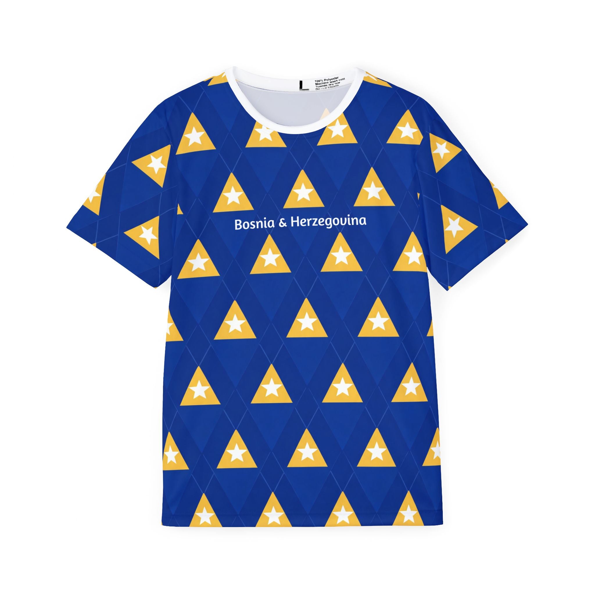Bosnia & Herzegovina Triangle Pattern Sports Jersey