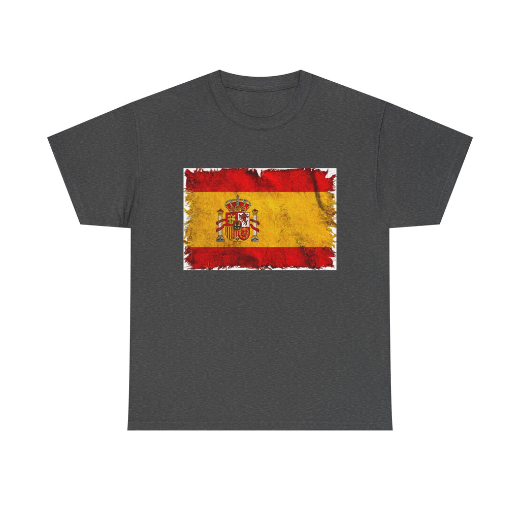 Distressed Spain Flag Tee | Spain Graphic Cotton T-Shirt
