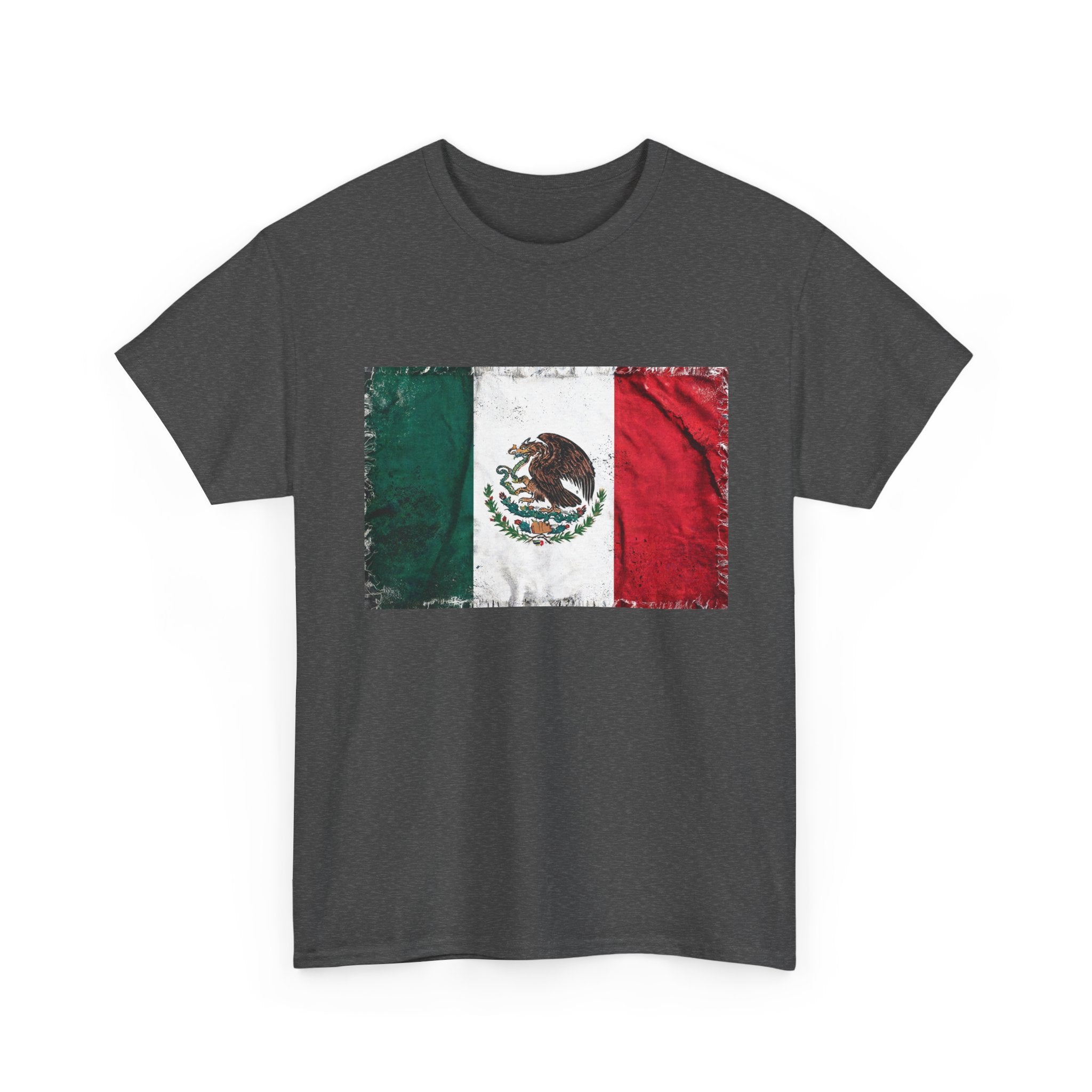 Distressed Mexico Flag Tee | Mexico Graphic Cotton T-Shirt