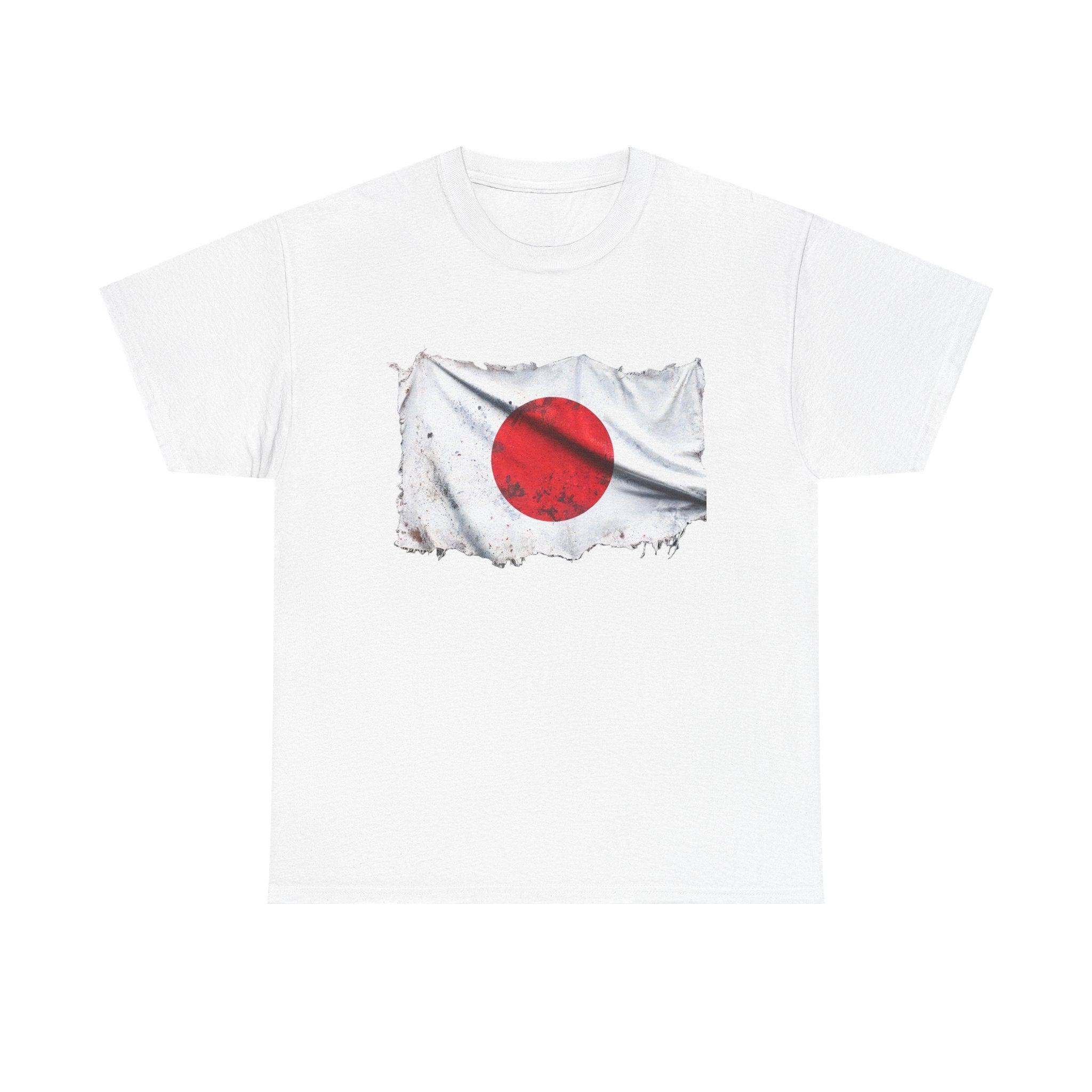 Distressed Japan Flag Tee | Japan Graphic Cotton T-Shirt