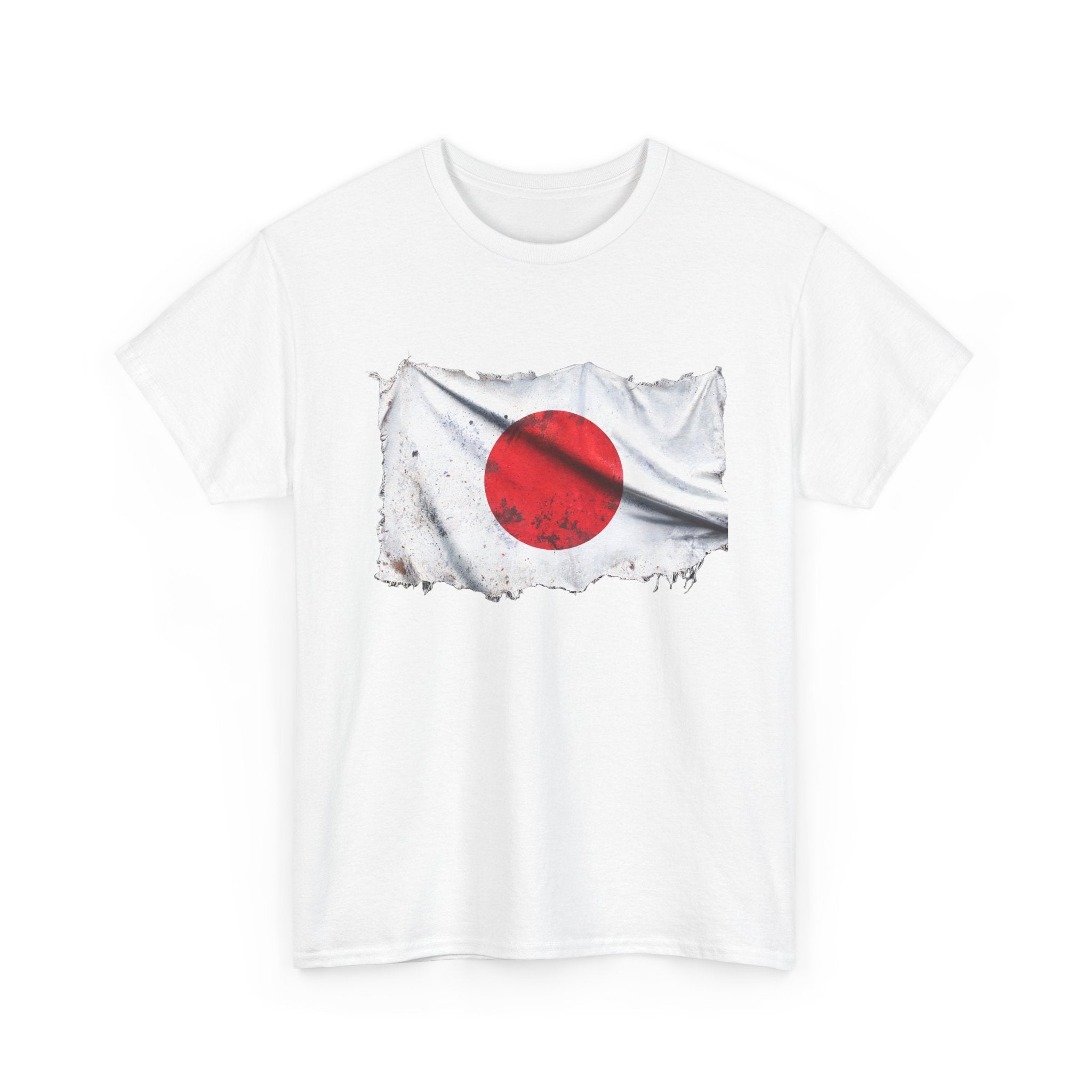 Distressed Japan Flag Tee | Japan Graphic Cotton T-Shirt