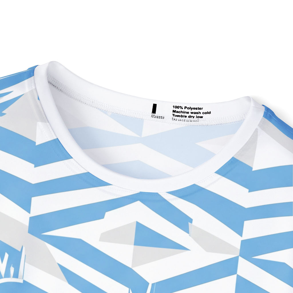 Argentina Geometric Sunrise Pattern Jersey