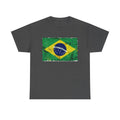 Distressed Brazil Flag Tee | Brazil Graphic Cotton T-Shirt