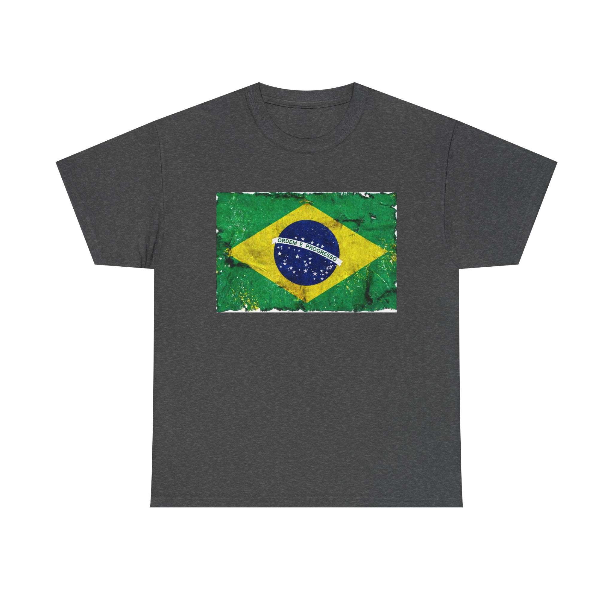 Distressed Brazil Flag Tee | Brazil Graphic Cotton T-Shirt
