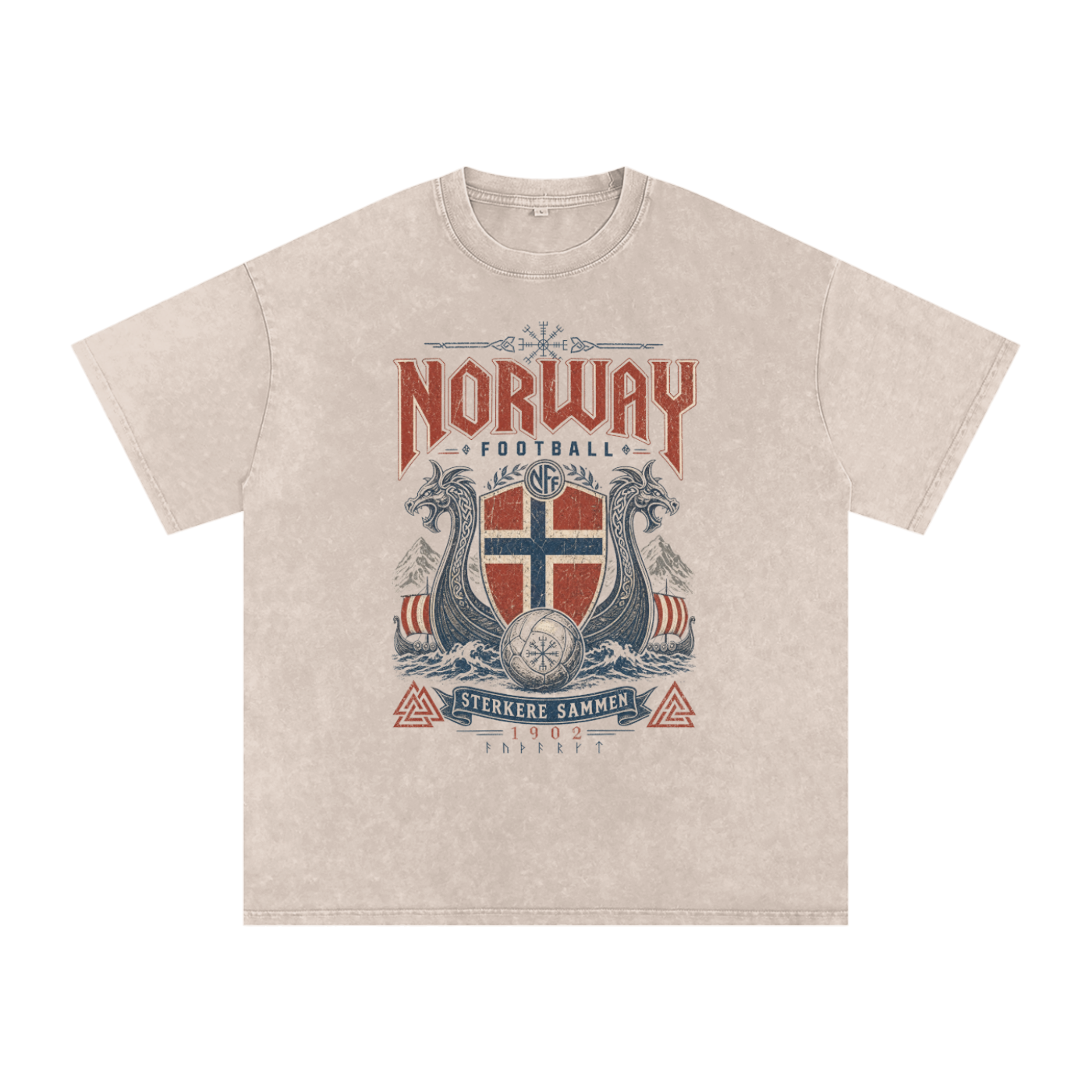 Norway Vintage Football Tee