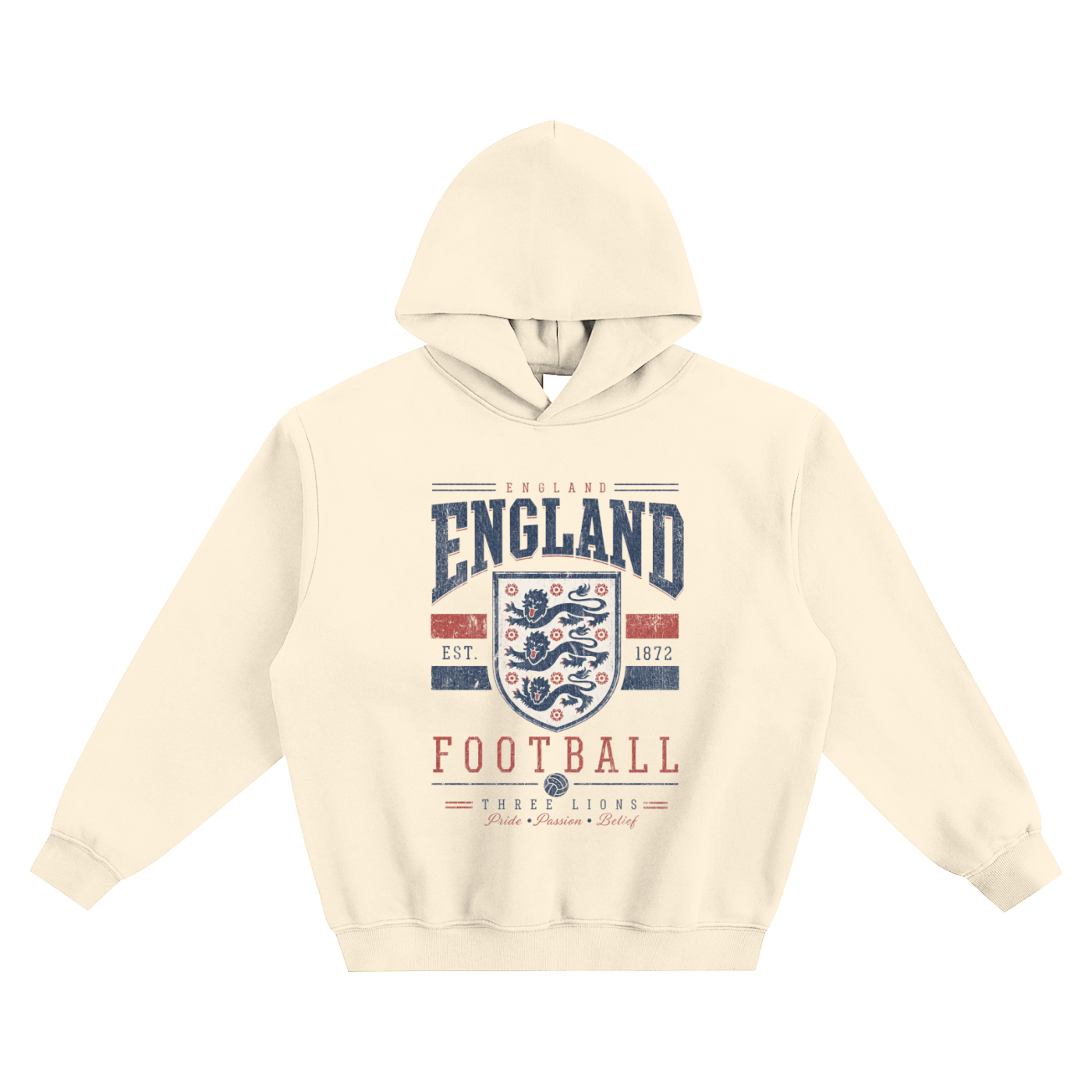 England Vintage Football Hoodie