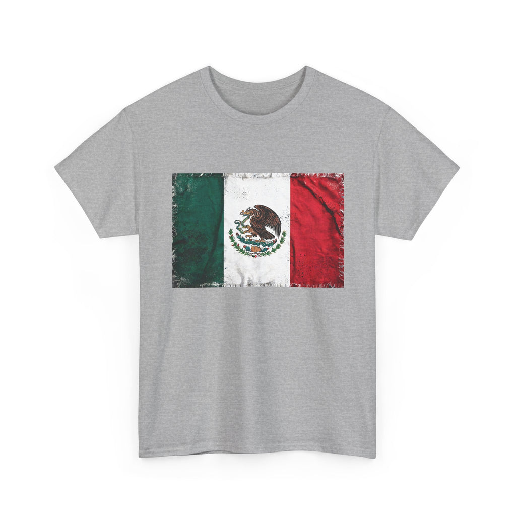 Distressed Mexico Flag Tee | Mexico Graphic Cotton T-Shirt