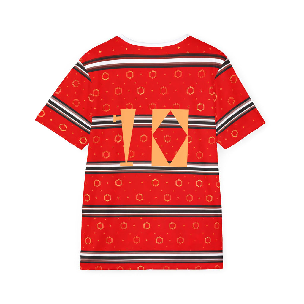 Egypt Red Striped Sports Jersey
