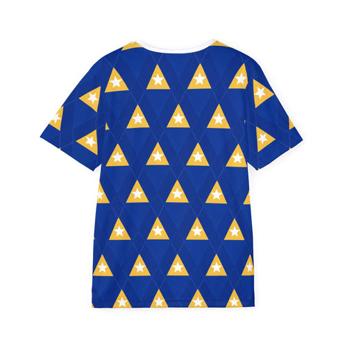 Bosnia & Herzegovina Triangle Pattern Sports Jersey