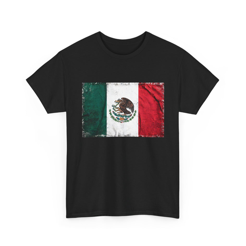 Distressed Mexico Flag Tee | Mexico Graphic Cotton T-Shirt