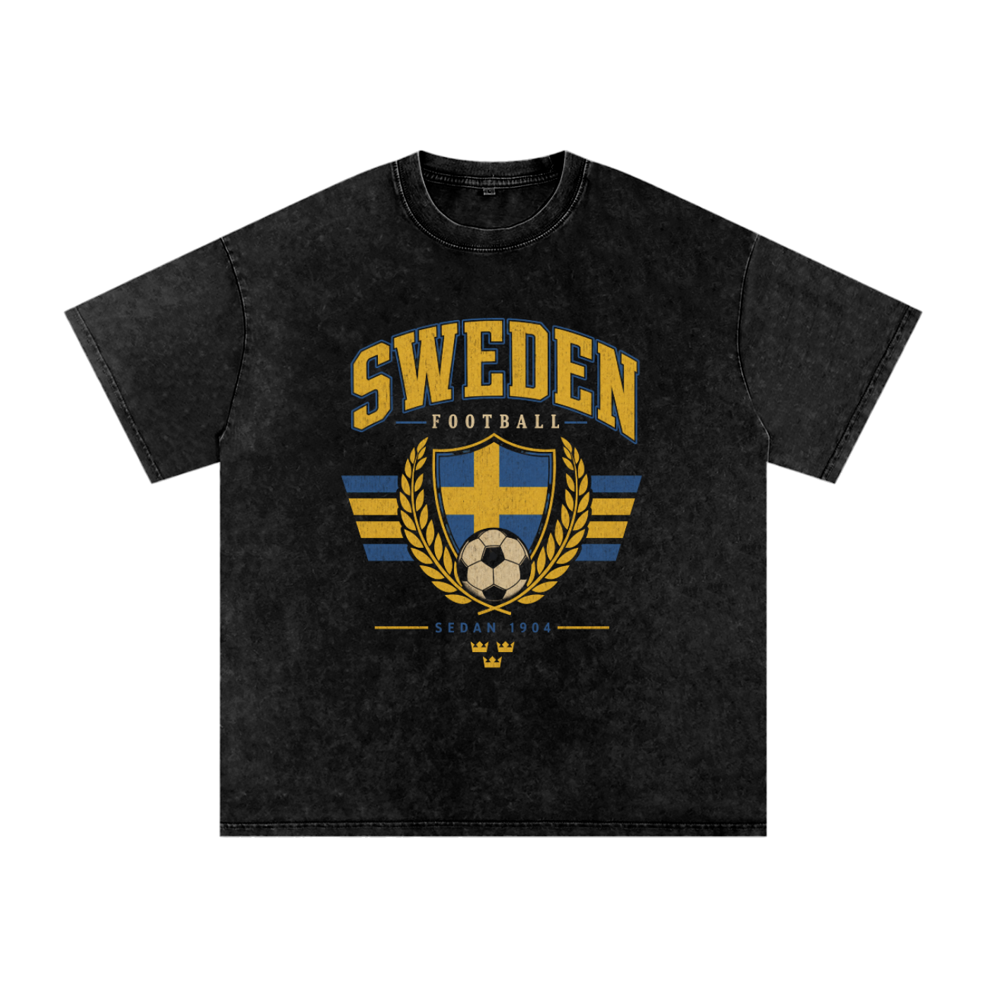 Sweden Vintage Football Tee