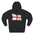 Distressed England Flag Pullover Hoodie | England Graphic Fleece Hoodie