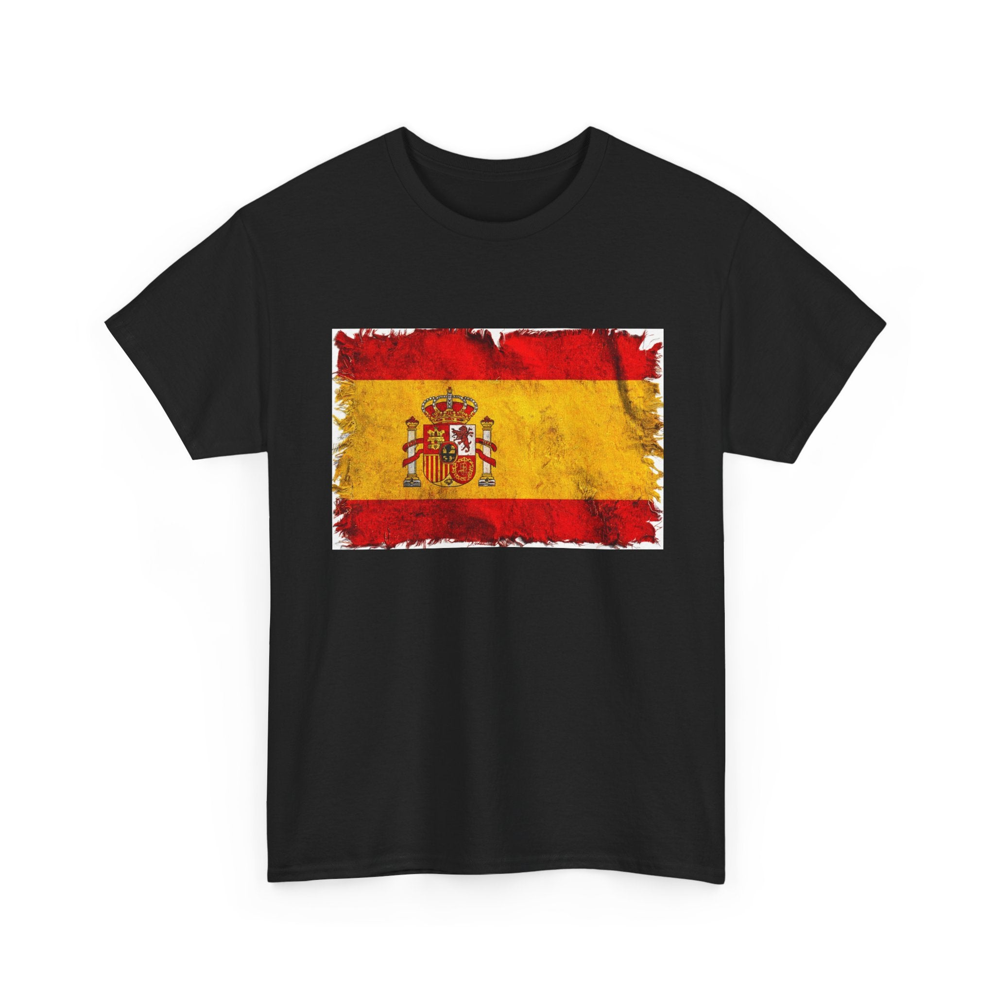 Distressed Spain Flag Tee | Spain Graphic Cotton T-Shirt
