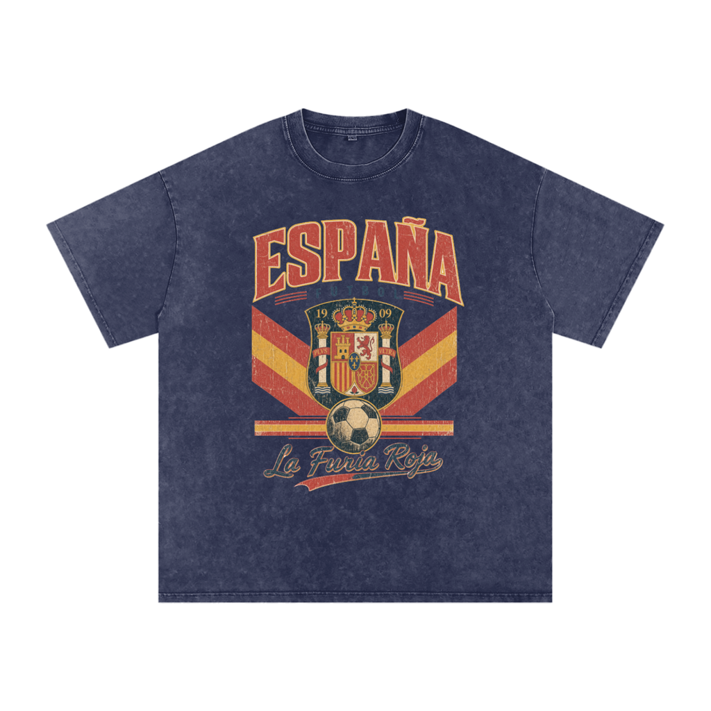 España Vintage Football Tee — Furia Roja