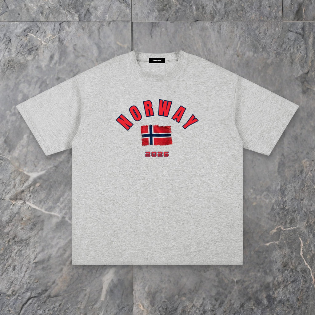 norway 26 unisex pure cotton t shirt — slate background