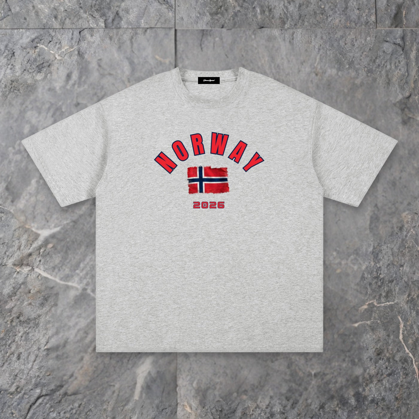 norway 26 unisex pure cotton t shirt — slate background