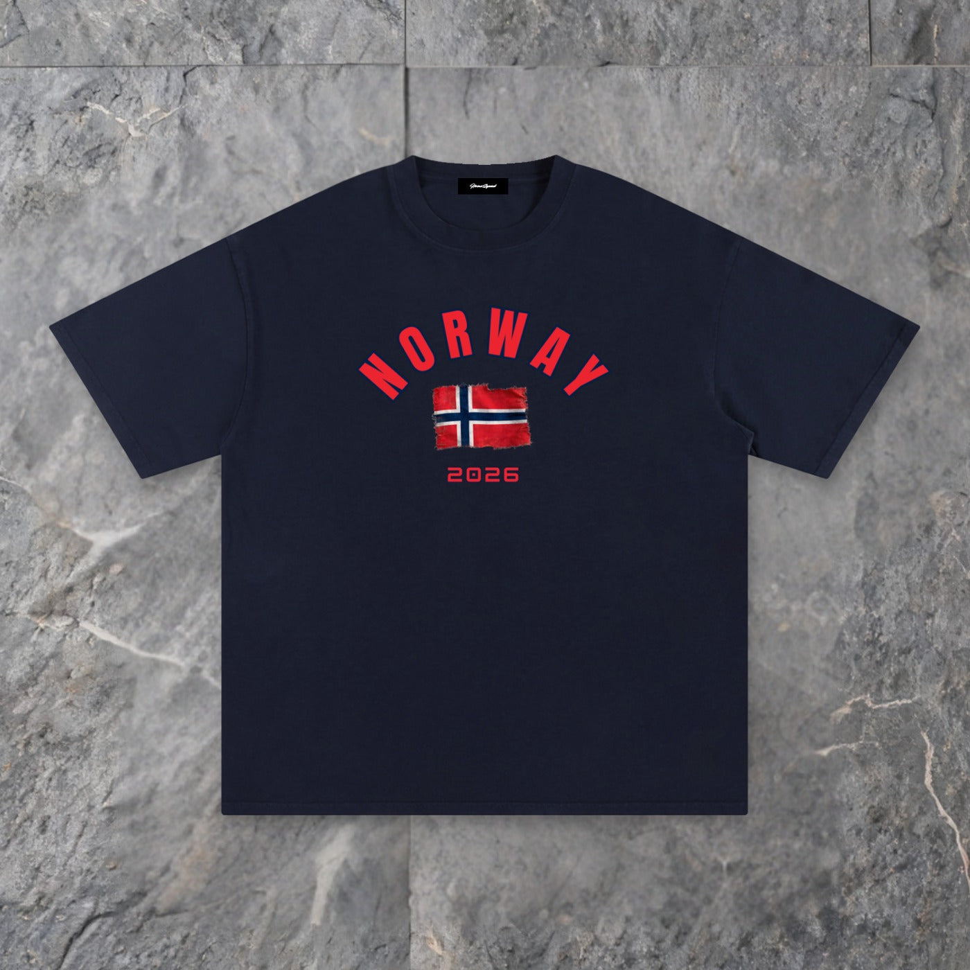 norway 26 unisex pure cotton t shirt — slate background