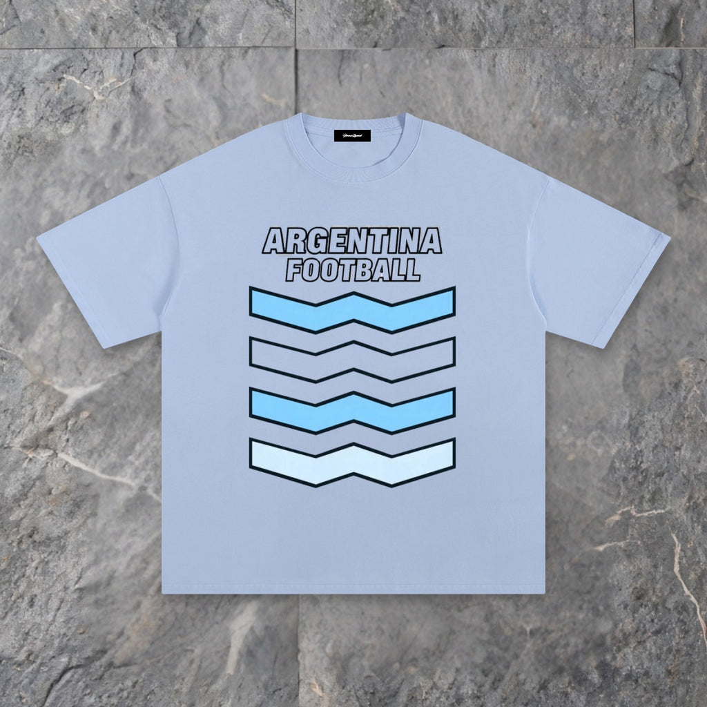 argentina unisex pure cotton t shirt — slate background
