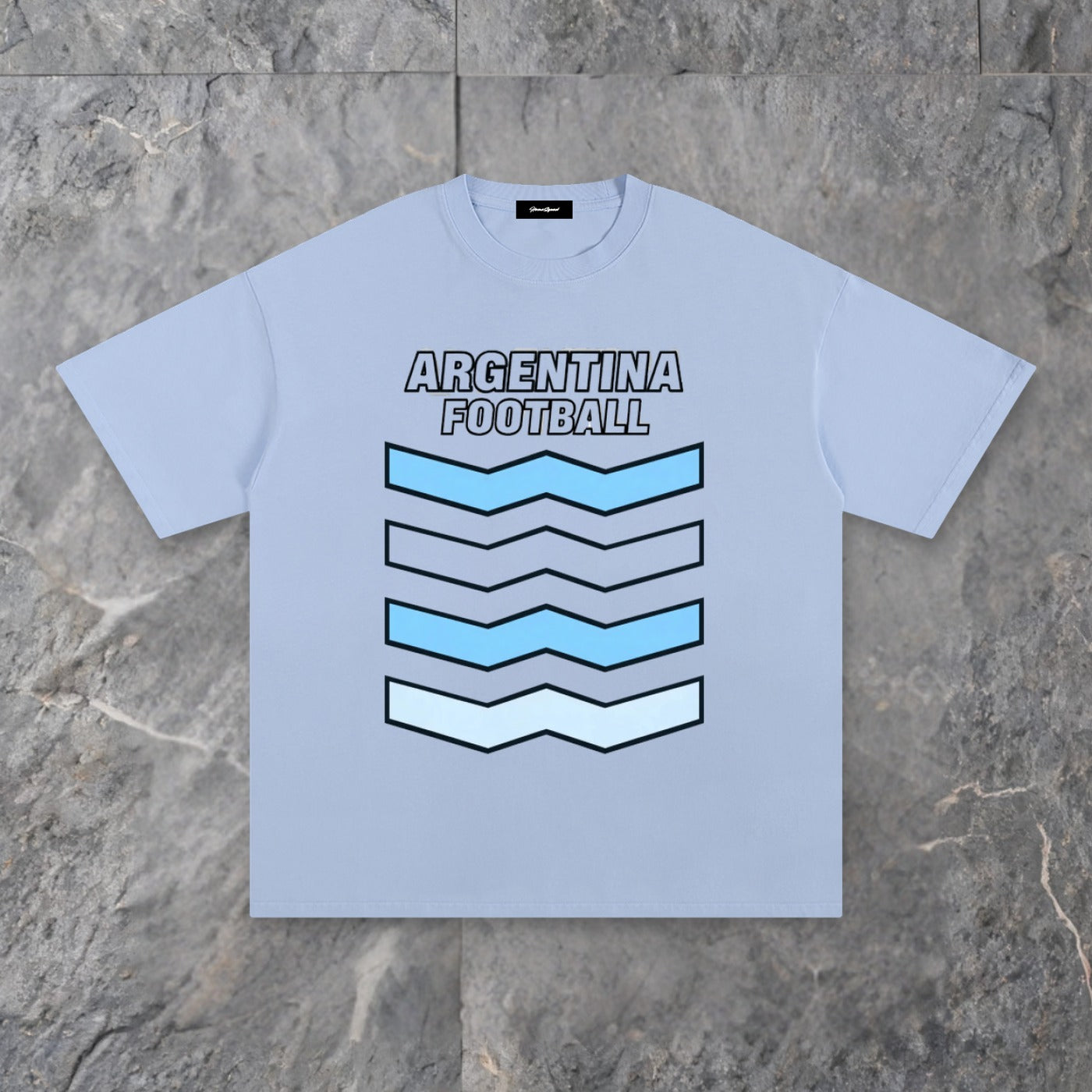 argentina unisex pure cotton t shirt — slate background