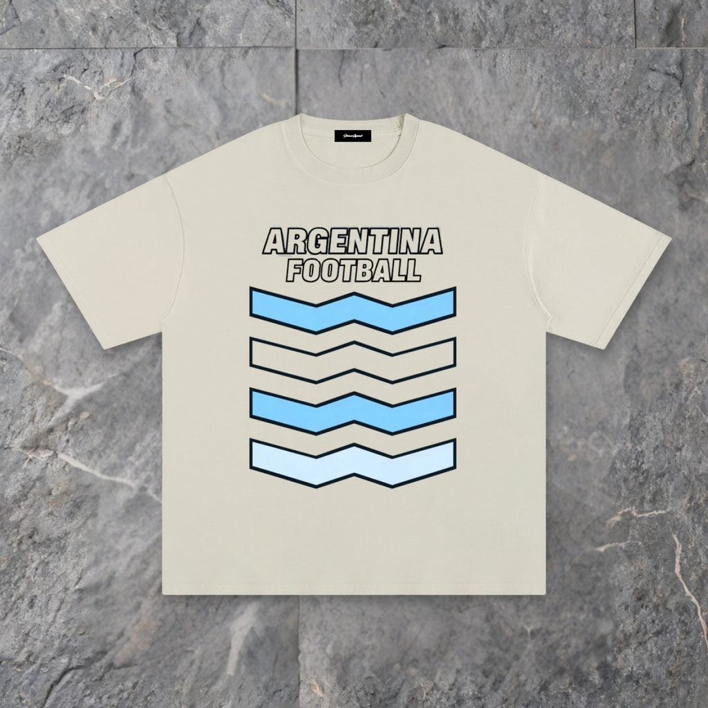 argentina unisex pure cotton t shirt — slate background