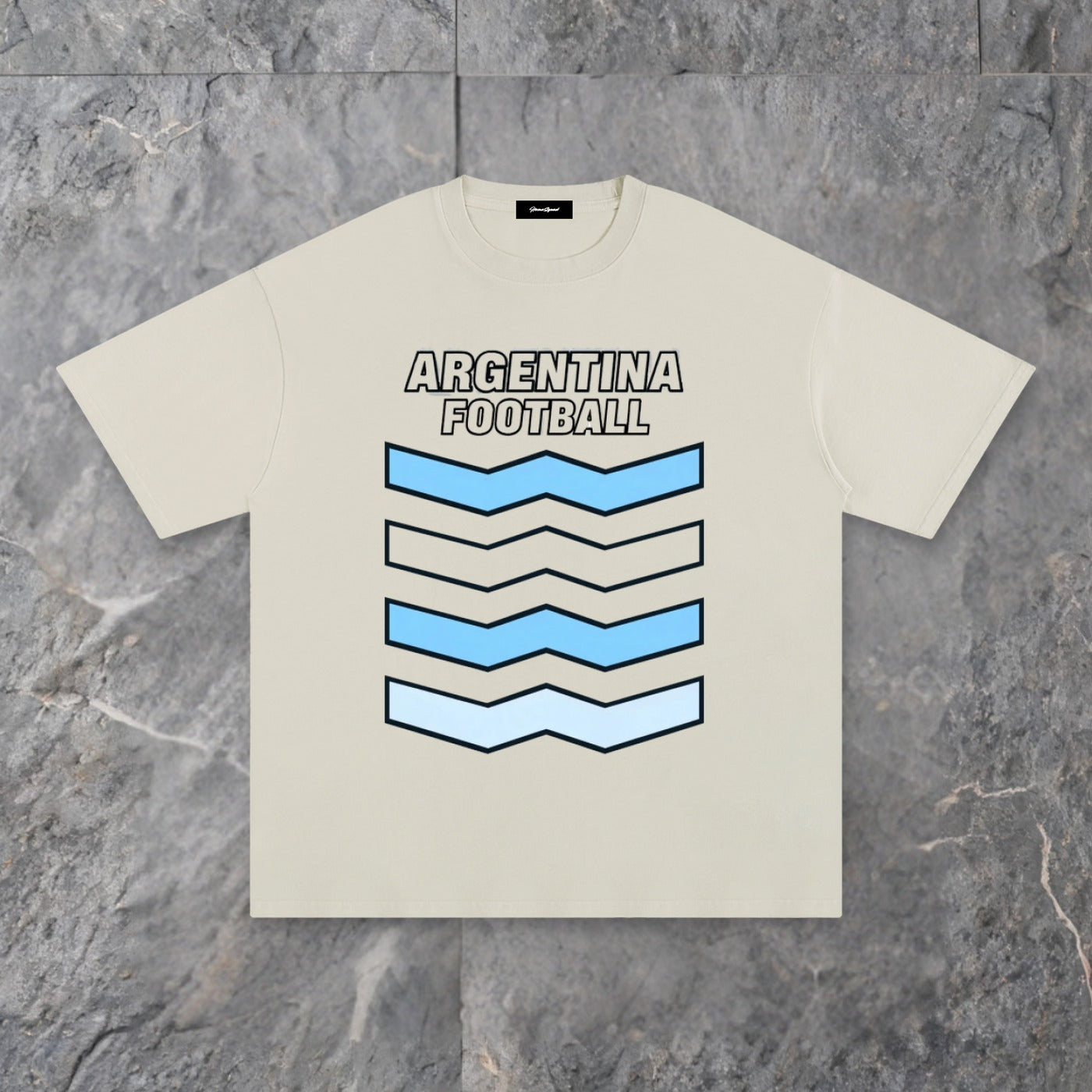argentina unisex pure cotton t shirt — slate background