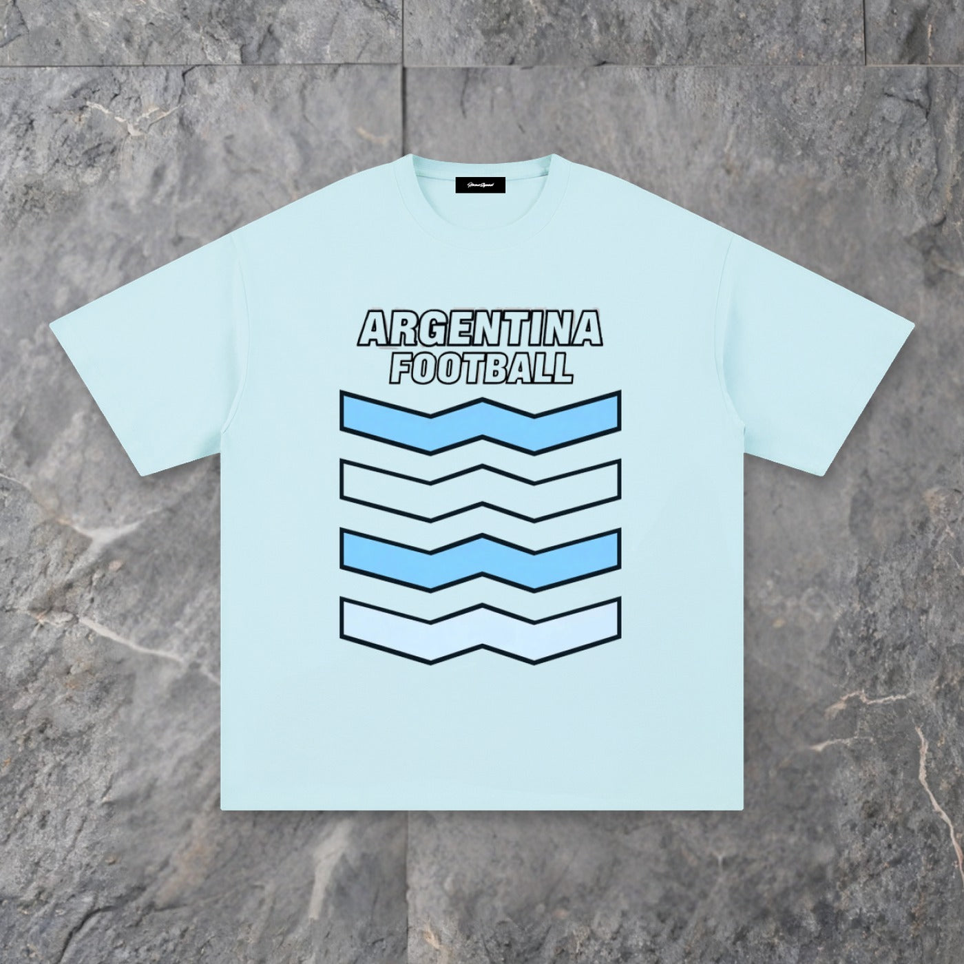 argentina unisex pure cotton t shirt — slate background