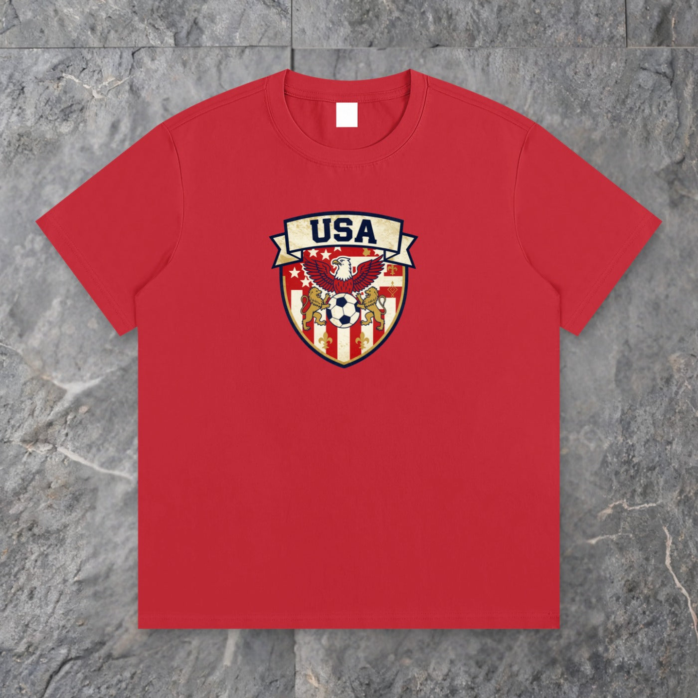 usa shield essential cotton t shirt 1 — slate background