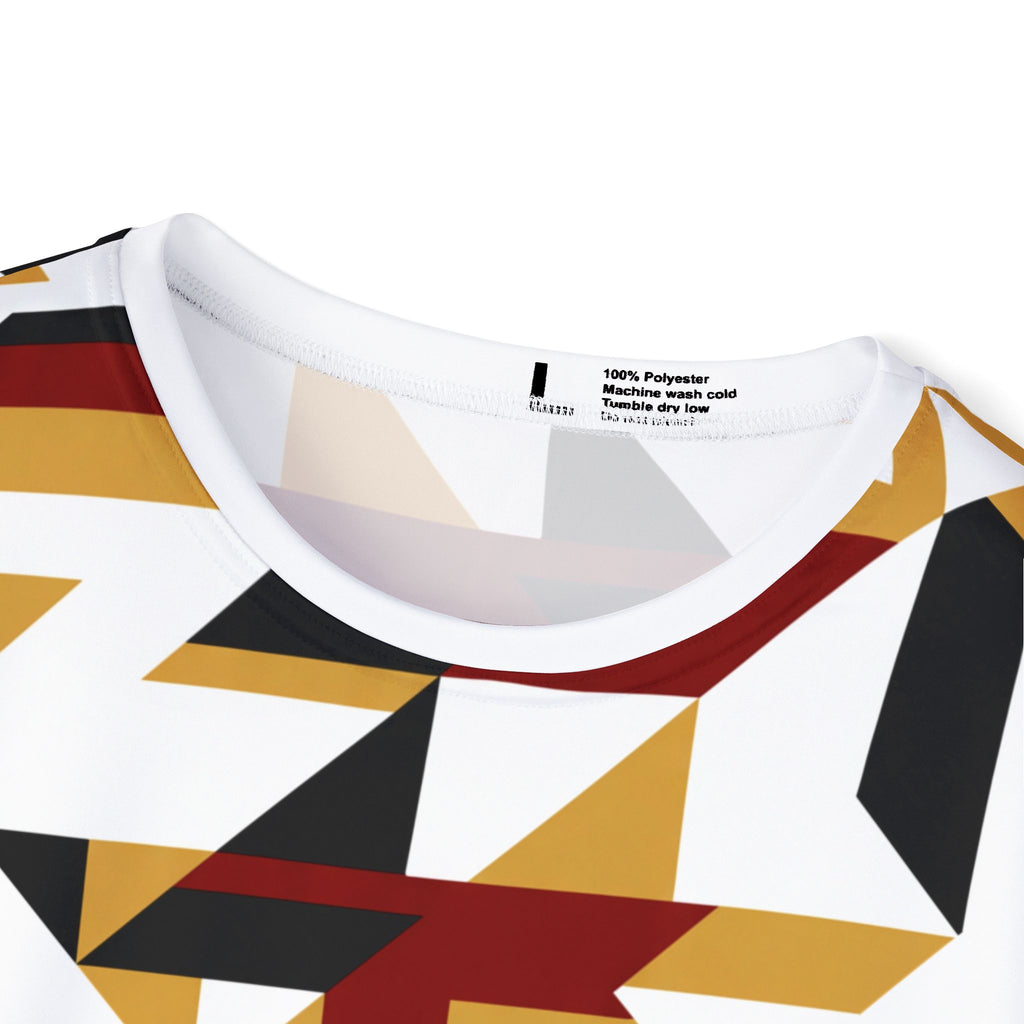 Geometric Deutschland Flag Tee Men's Sports Jersey | Germany Colors AOP
