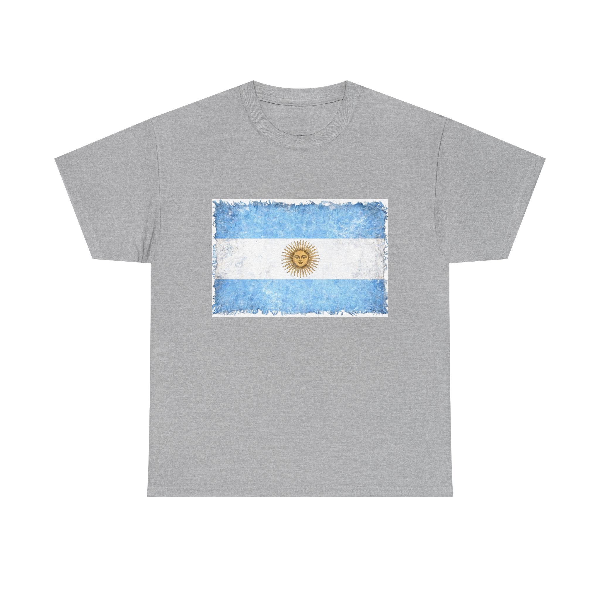 Distressed Argentina Flag Tee | Argentina Graphic Cotton T-Shirt